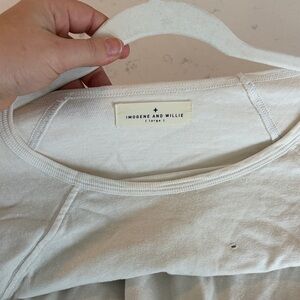 imogene + willie Cream Long Sleeve Tee